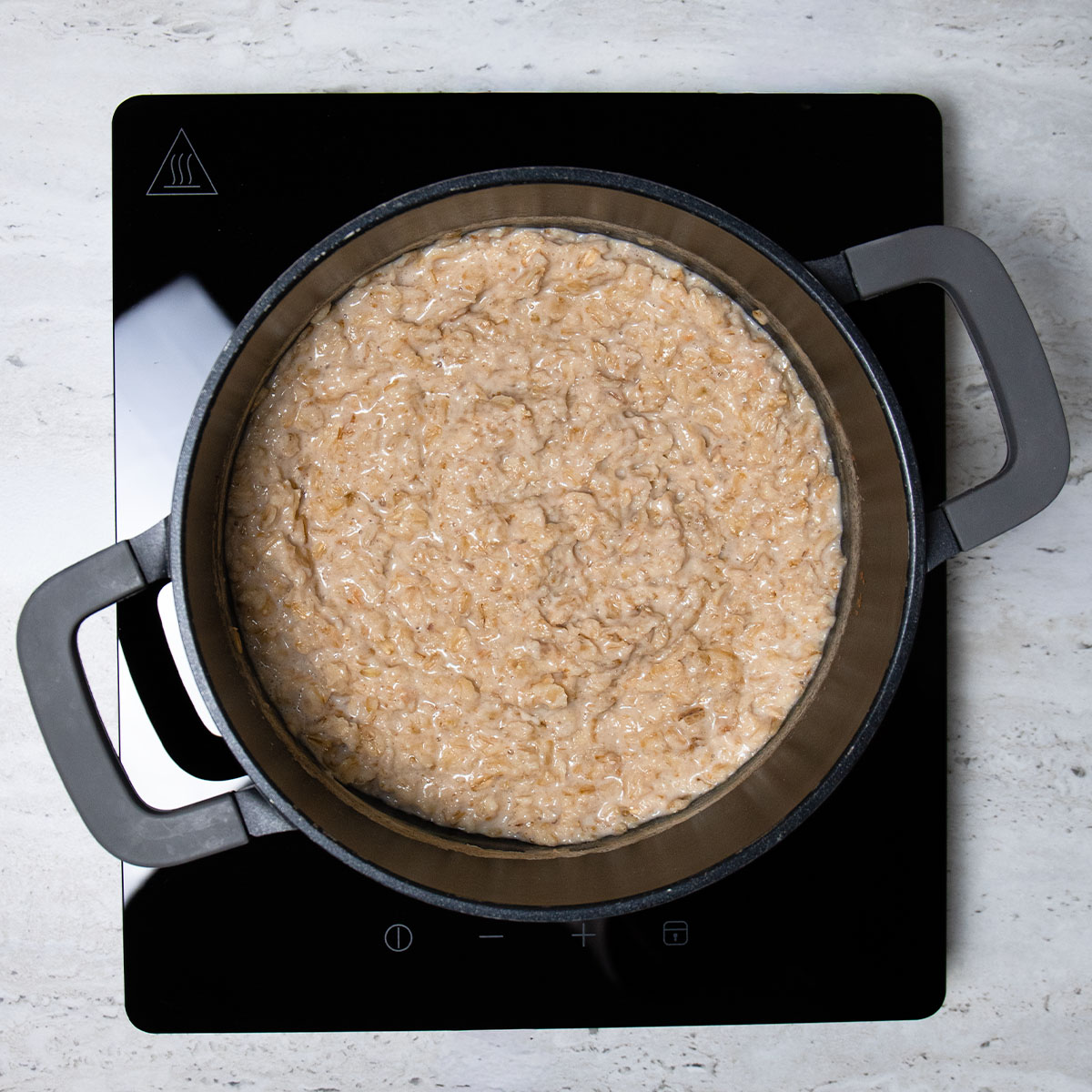 Avižinės košės instrukcijos: 2 žingsnis.