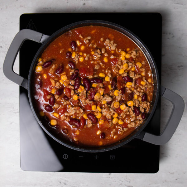 Čili sriubos instrukcijos: 3 žingsnis.