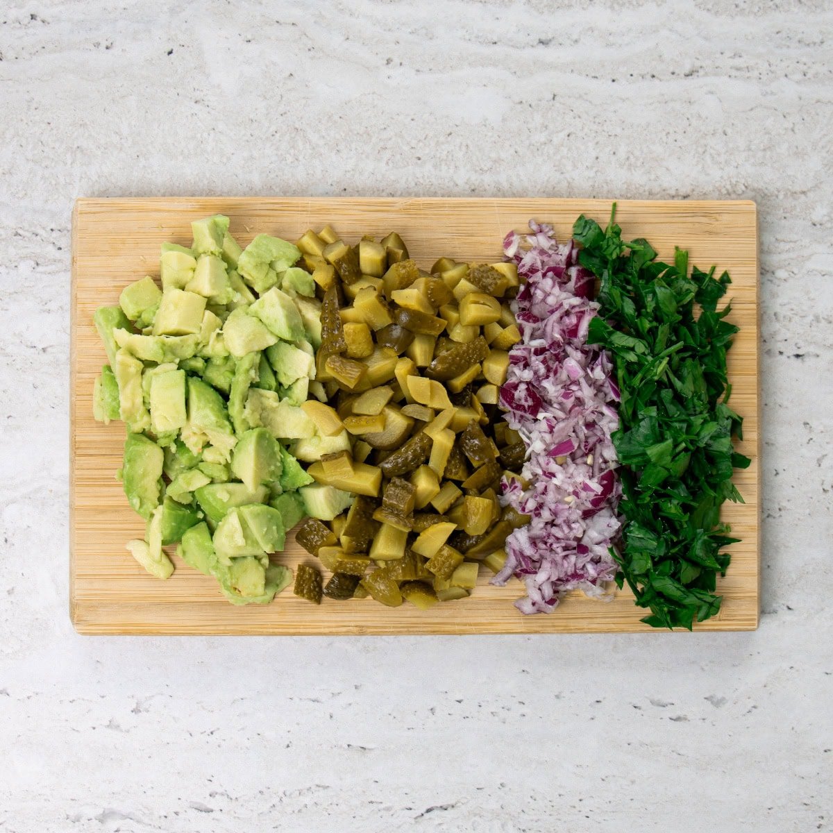 Kiaušinių salotų instrukcijos: 1 žingsnis.