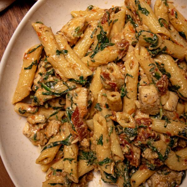 Makaronų su vištiena instrukcijos: 8 žingsnis.