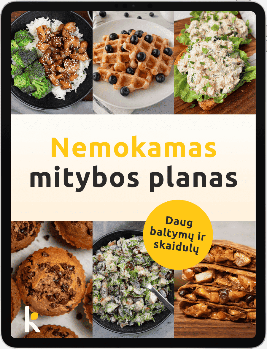 Nemokamas mitybos planas naujienlaiškio prenumeratoriams.