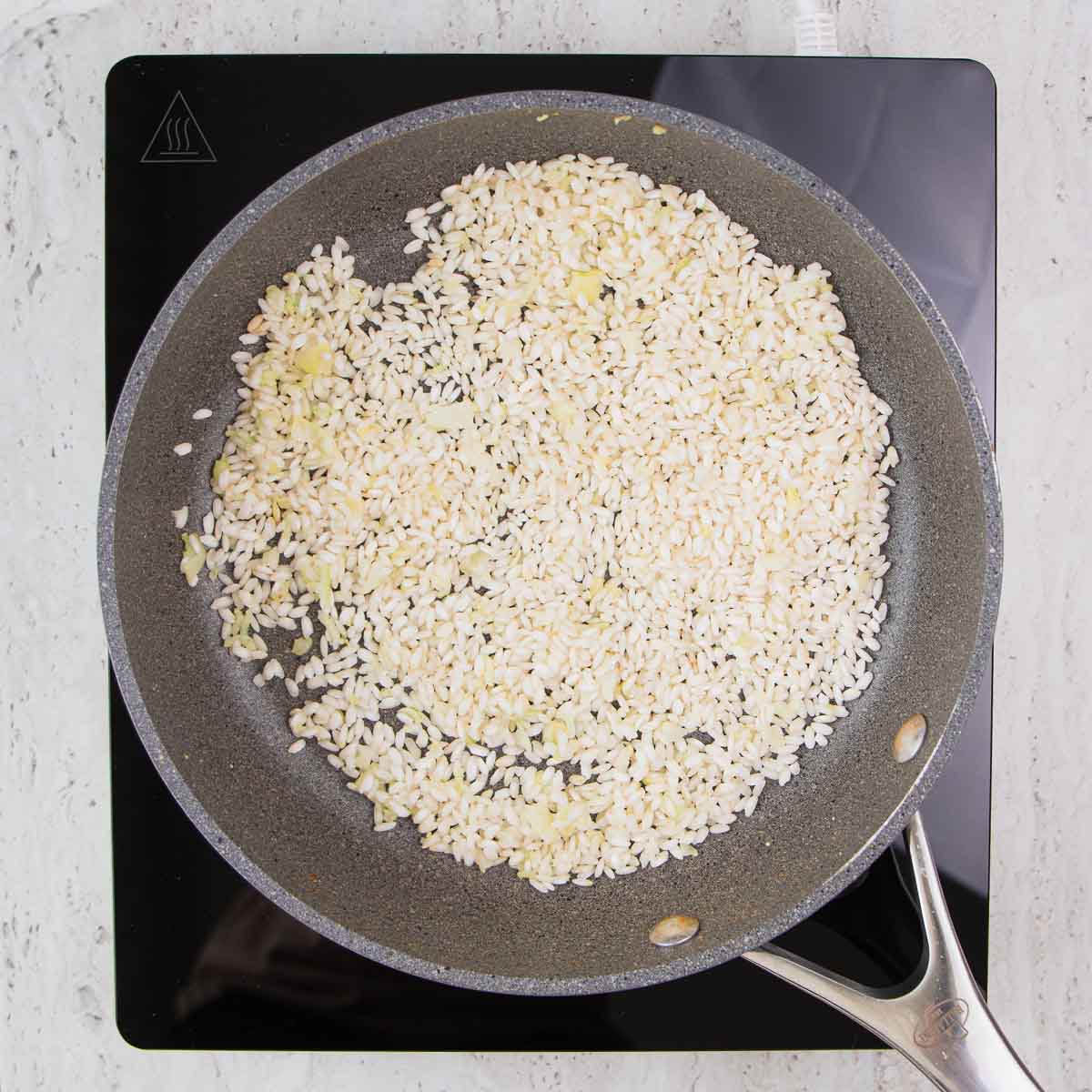 Risotto instrukcijos: 4 žingsnis.