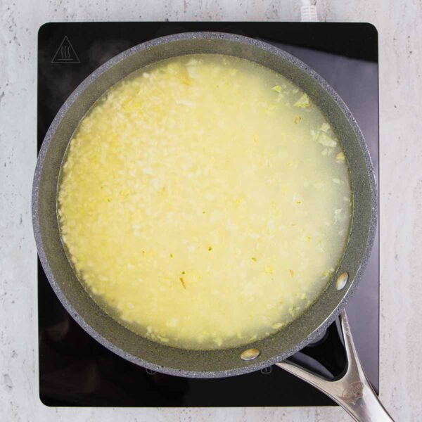 Risotto instrukcijos: 5 žingsnis.