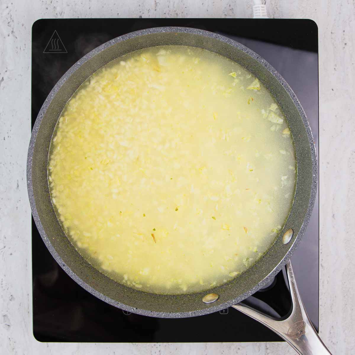 Risotto instrukcijos: 5 žingsnis.