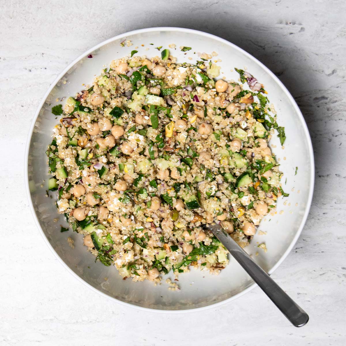 Salotų su bolivine balanda instrukcijos: 2 žingsnis.