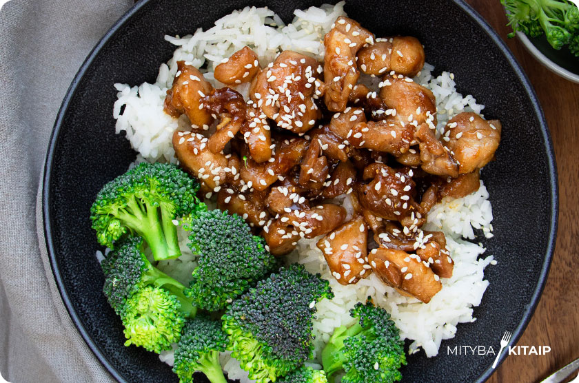 Teriyaki vištienos recepto viršelis.