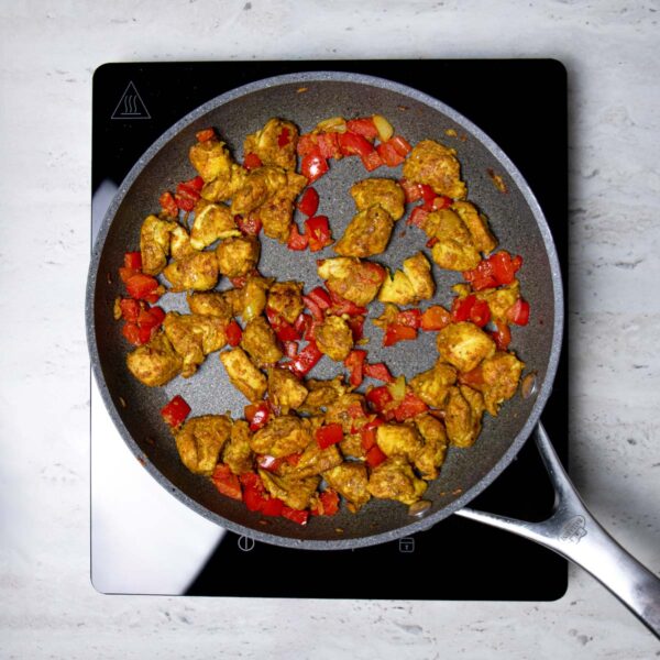 Vištienos kario instrukcijos: 4 žingsnis.