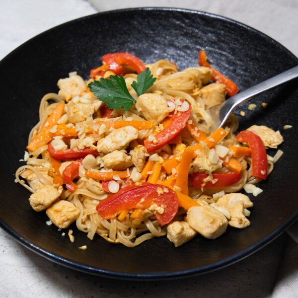 Wok makaronų instrukcijos: 9 žingsnis.